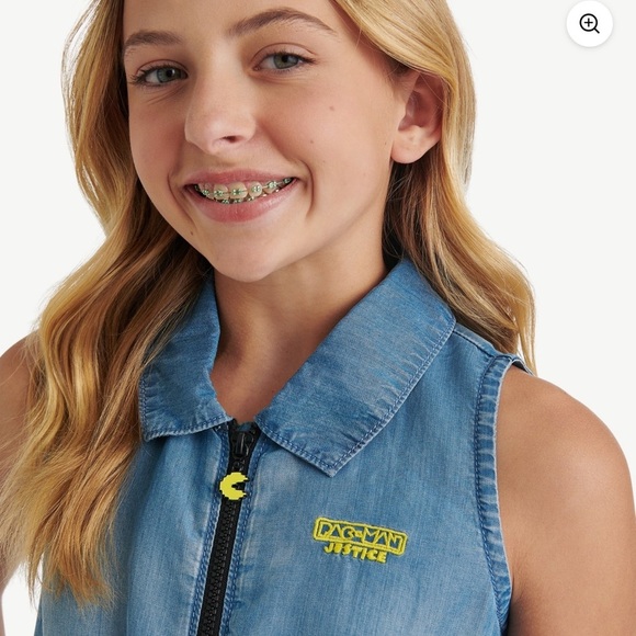 Justice Blue Denim Kids Matching Set - Picture 3 of 10